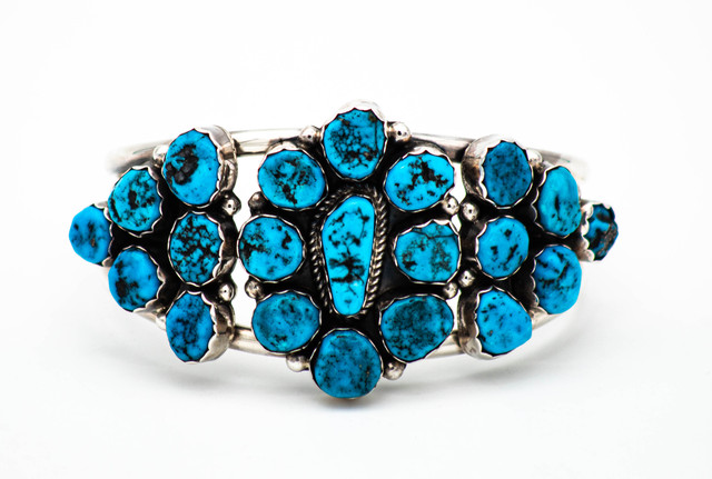 Turquoise & Silver Turquoise and Silver Bracelet