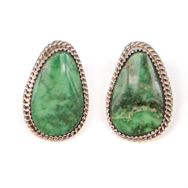 Turquoise & Silver Turquoise Earrings