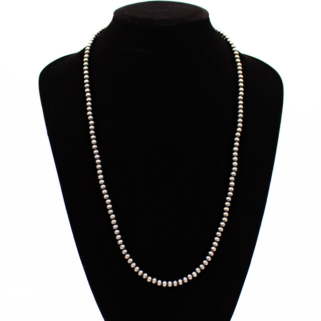Turquoise & Silver Navajo Pearls