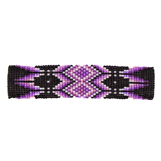 Hair Accessories Purple Beaded Barrette